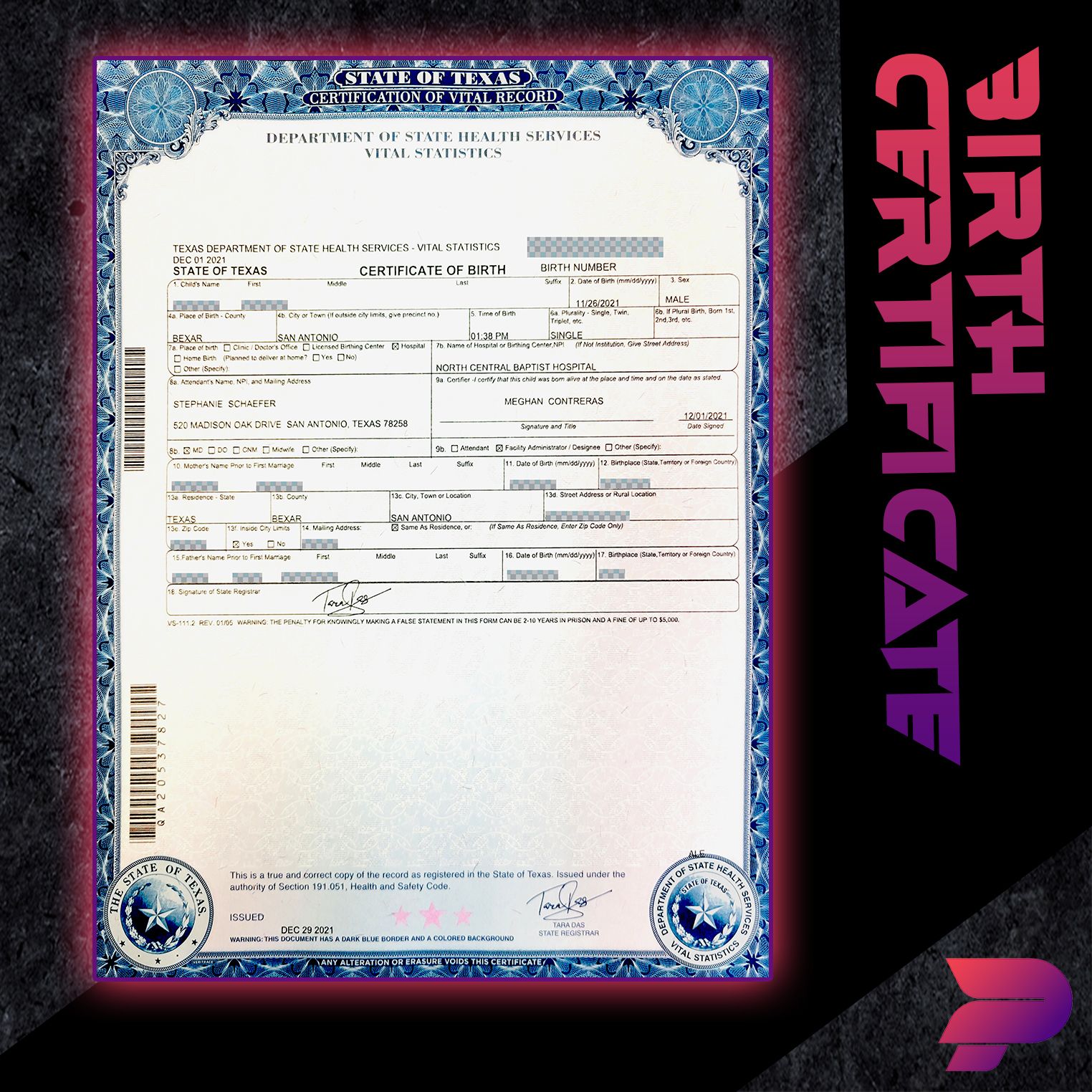 Birth Certificate (All States)