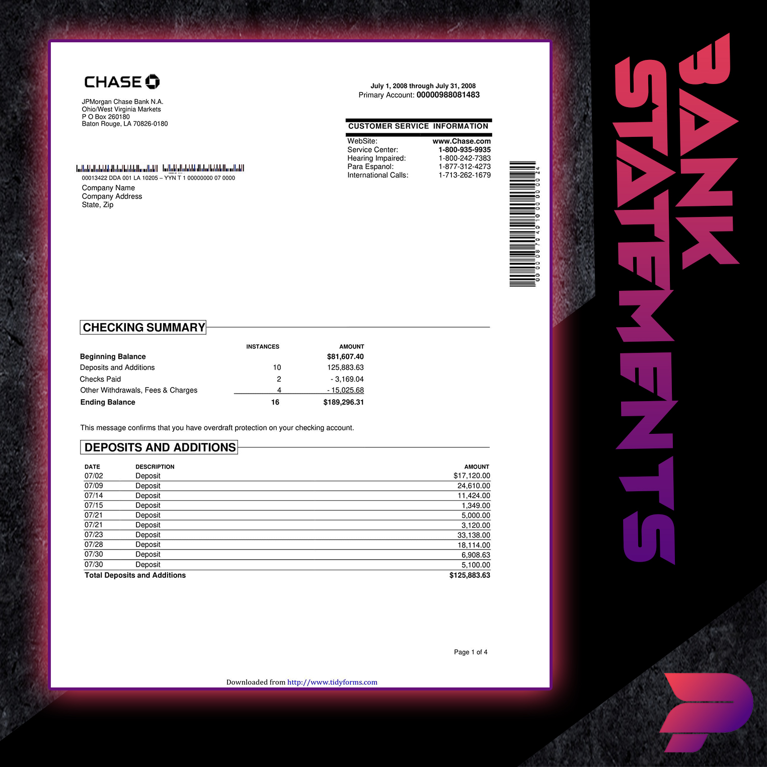 Bank Statements