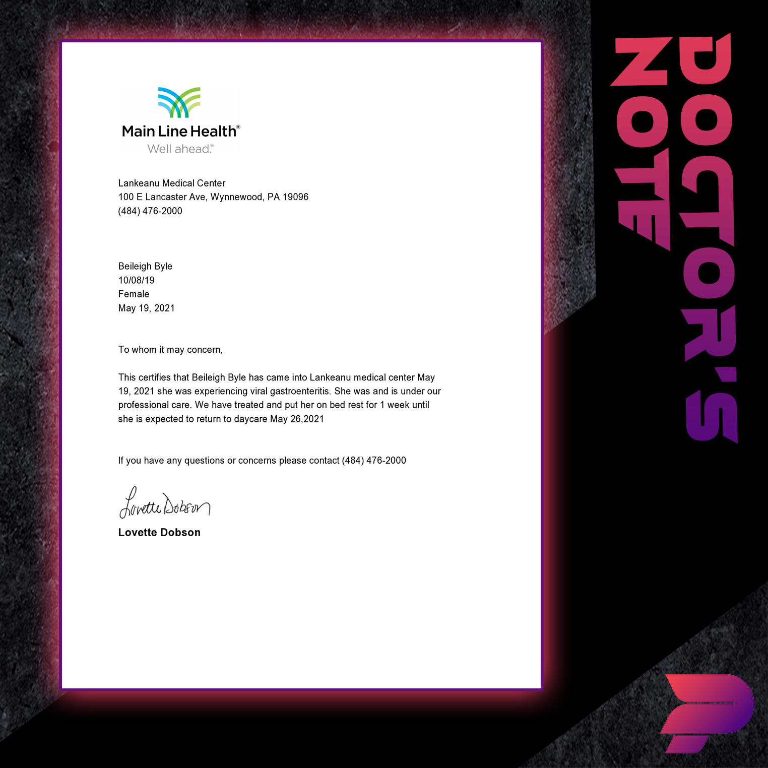 Doctors Note