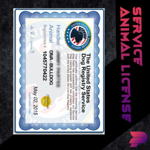 Service Animal License + Registry Card