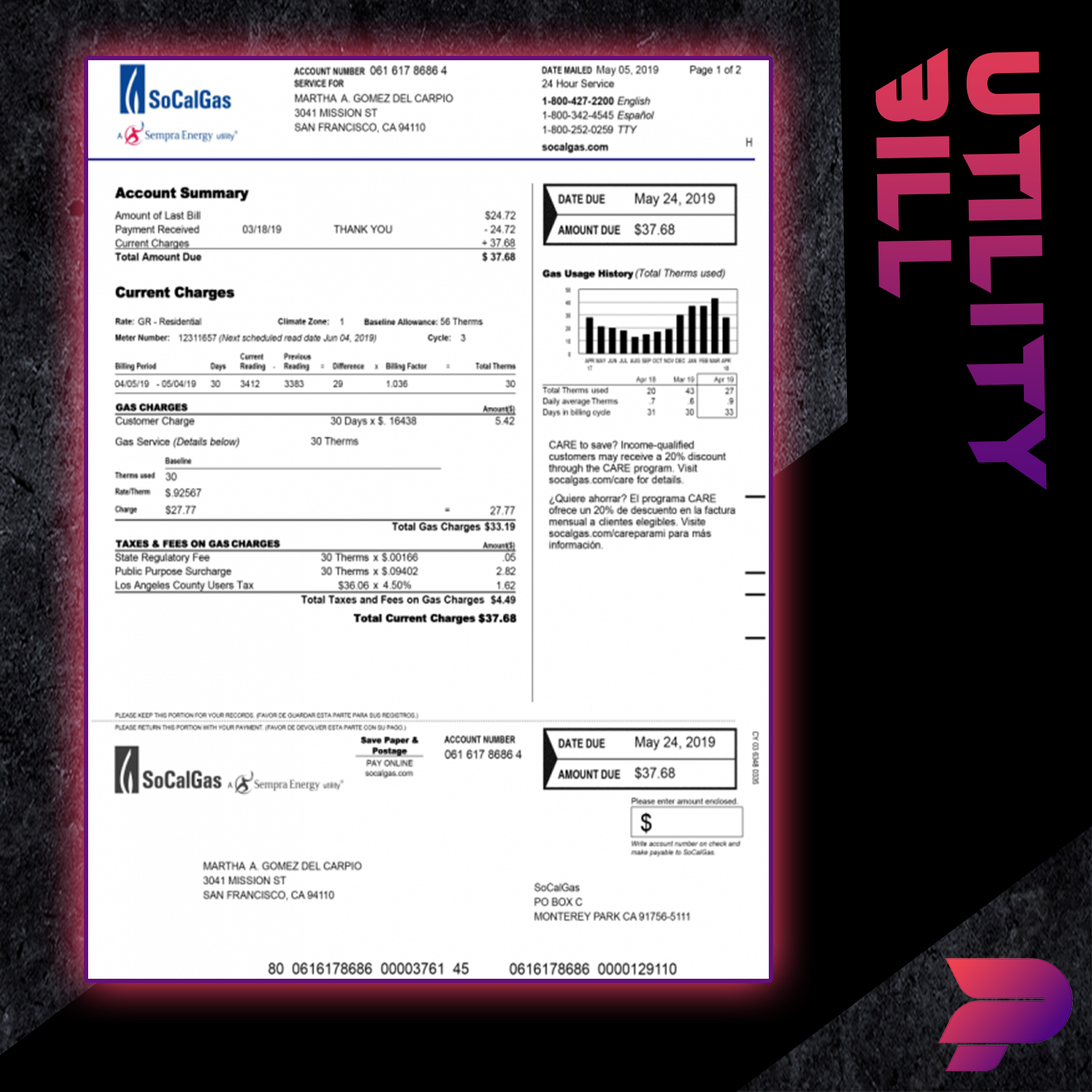 Utility Bill